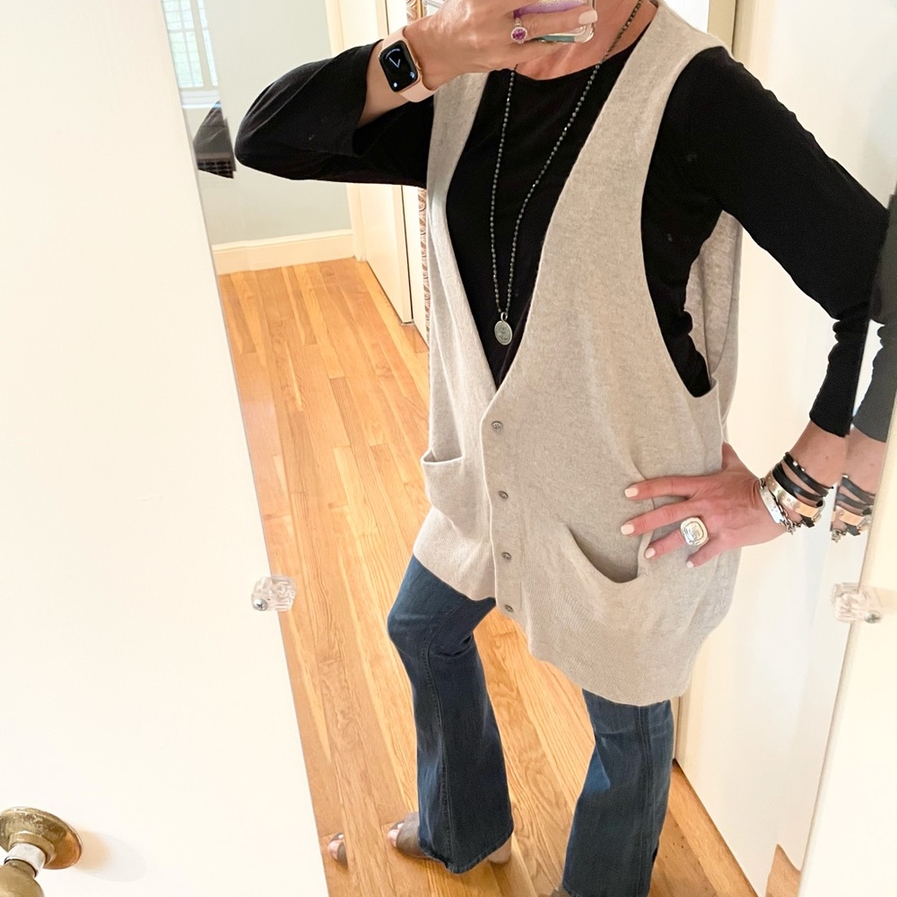 7 For All Man Kind Cashmere Vest